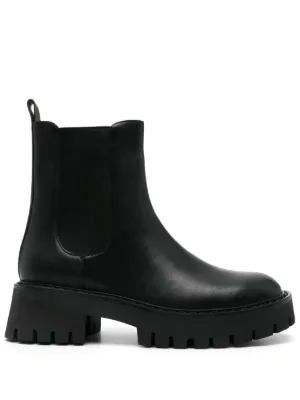 Furla Chelsea Leather Boots | Black | FARFETCH RO