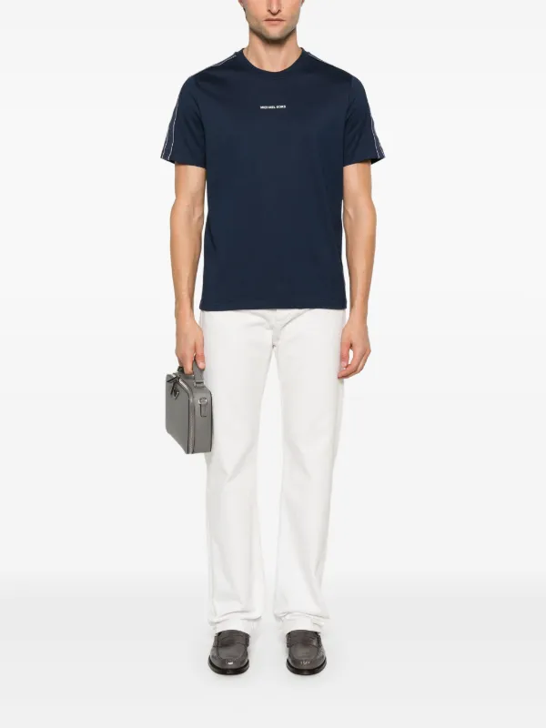 Michael Kors logo-tape T-shirt | Blue | FARFETCH