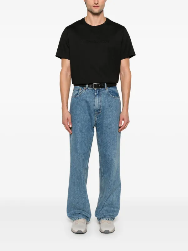 Michael Kors logo-embossed T-shirt | Black | FARFETCH