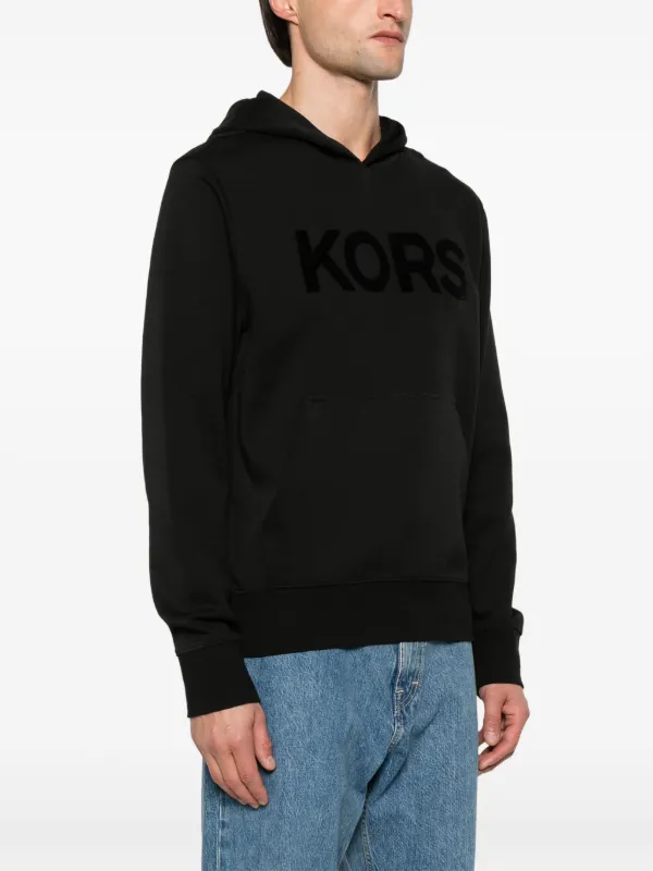 パーカー・フーディ Michael Kors FW25 EMBOSSED LOGO HOODIE (CR552G25MF 001) Embossed Logo Cotton Blend Hoodie | Michael Kors [US]