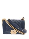 CHANEL Pre-Owned 2018-2019 small Boy Chanel shoulder bag - Blue