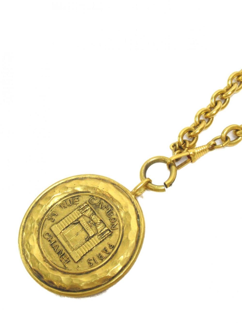 CHANEL Pre-Owned 1986-1988 Medal necklace - Goud