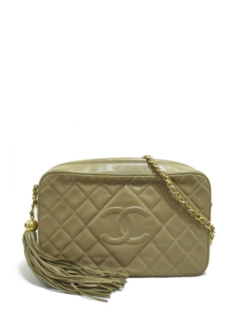 HOT SALE CHANEL 1991-1994 diamond-quilted camera bag Women