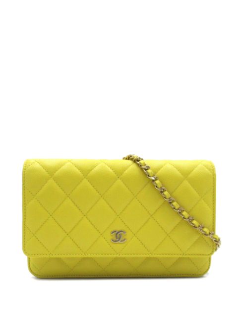 HOT SALE CHANEL 2020s quilted chain wallet Women