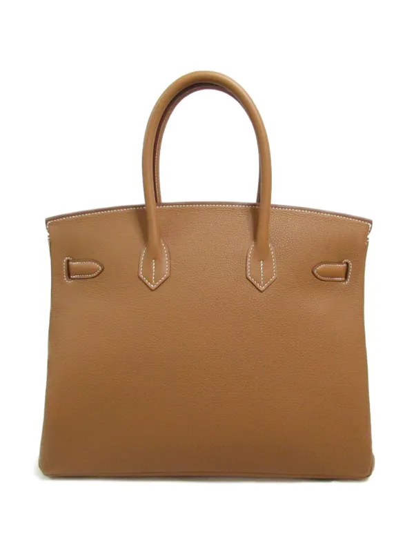 Hermes Pre Owned 2024 Birkin 35 Tote Bag Brown FARFETCH IE
