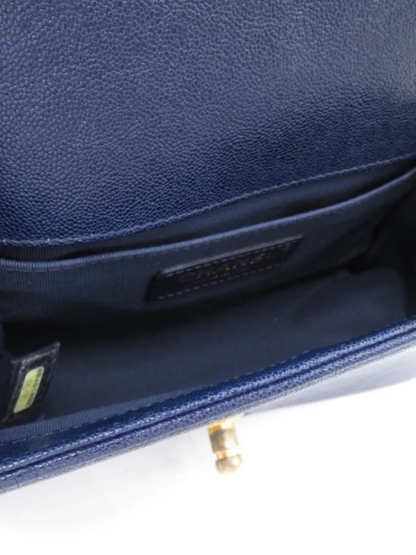 CHANEL Pre Owned 2018 2019 Boy Shoulder Bag Blue FARFETCH IE