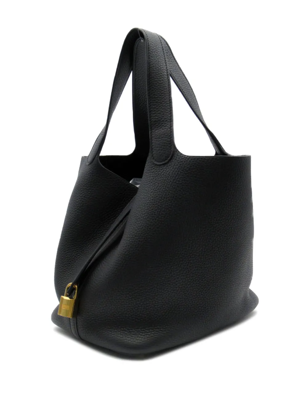 Hermes Pre Owned 2020 Picotin Lock MM tote bag women Calf Leather One Size Black