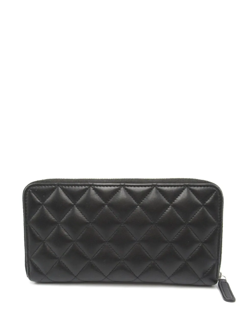 CHANEL Pre-Owned 2020s gewatteerde portemonnee - Zwart