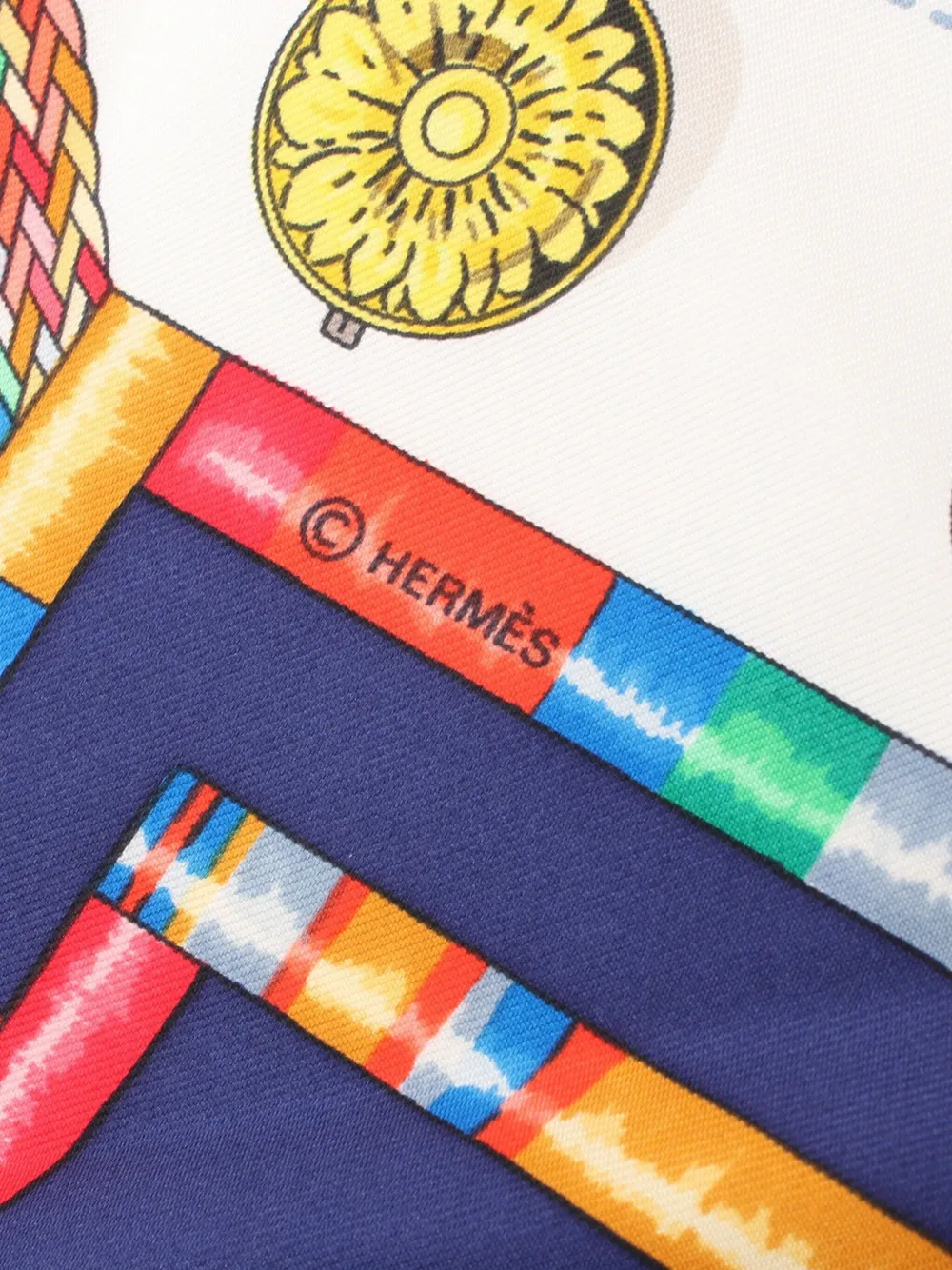 Hermès Pre-Owned 2000s Carres 90 Pelile Main scarf - Blauw