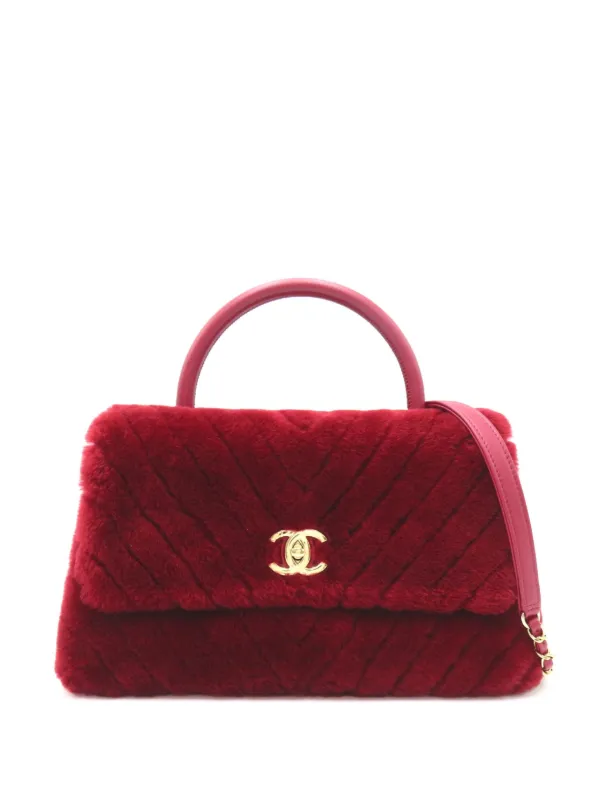 CHANEL Pre Owned 2019 Coco Handle Shoulder Bag Red FARFETCH IE