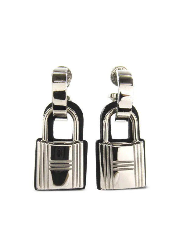 Hermes Pre Owned 2010s Cadena Earrings Silver FARFETCH CA