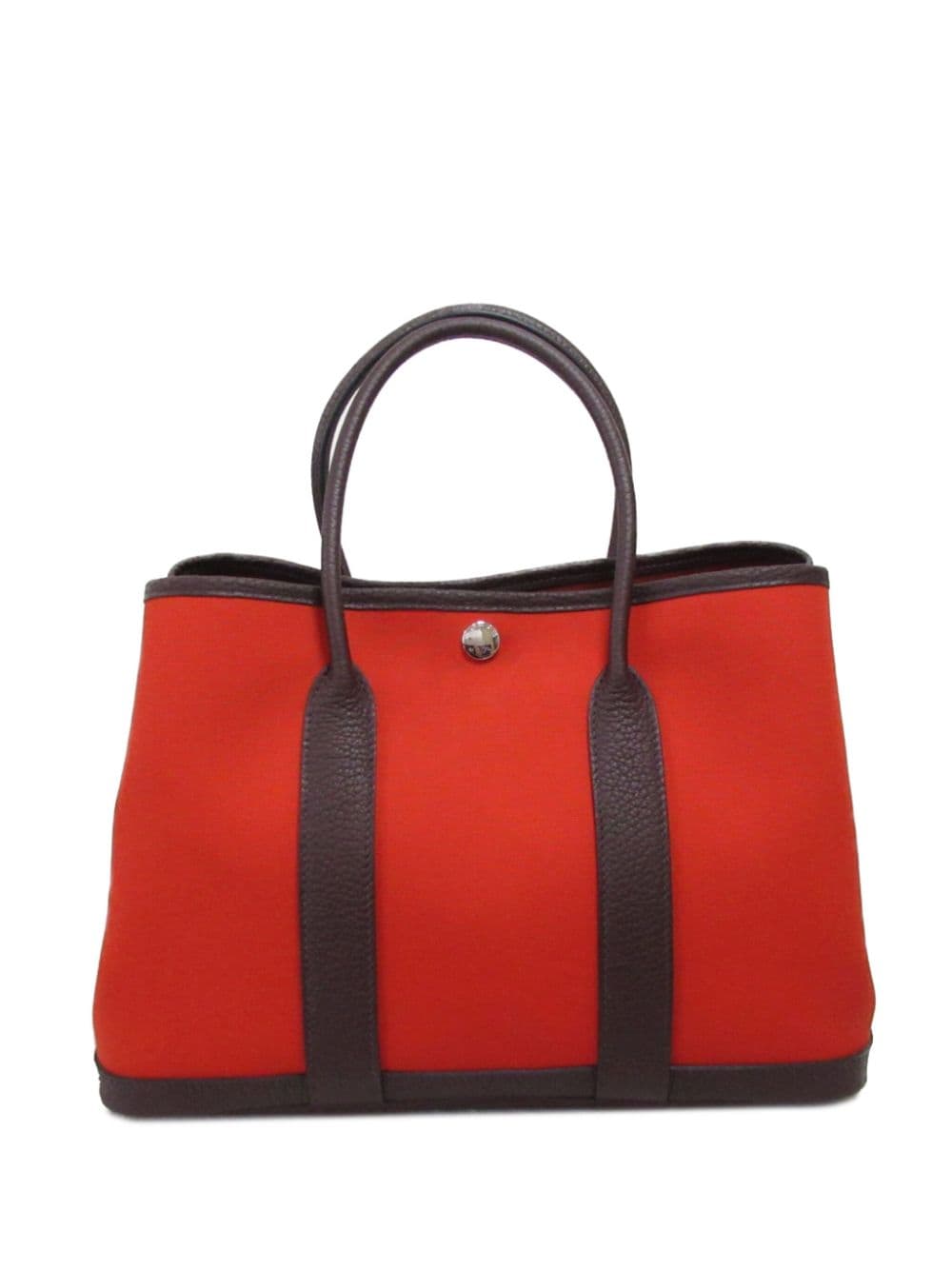 Pre-owned Hermes Garden Party Tpm 手提包（2022年典藏款） In Red