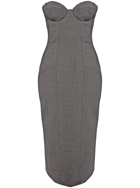 Giuseppe Di Morabito strapless midi dress