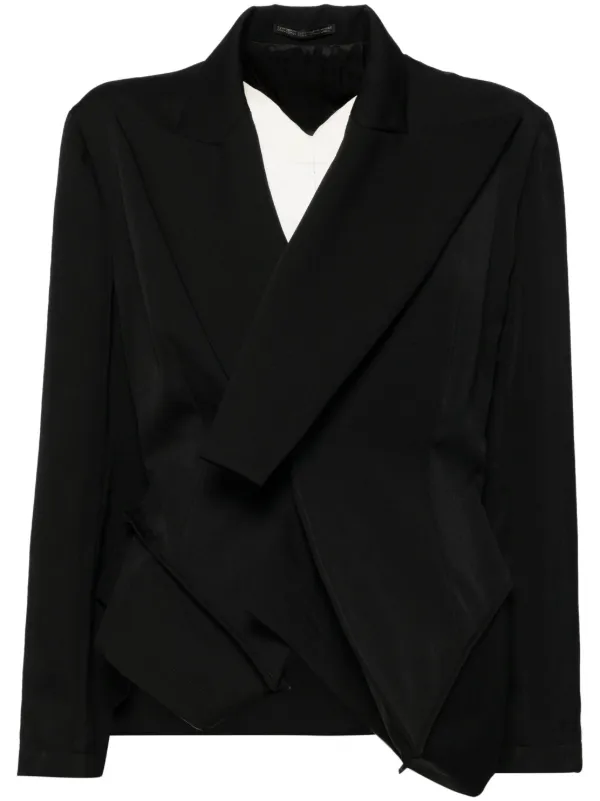 Yohji Yamamoto アシンメトリー ジャケット | ブラック