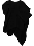 Yohji Yamamoto asymmetric draped skirt - Black