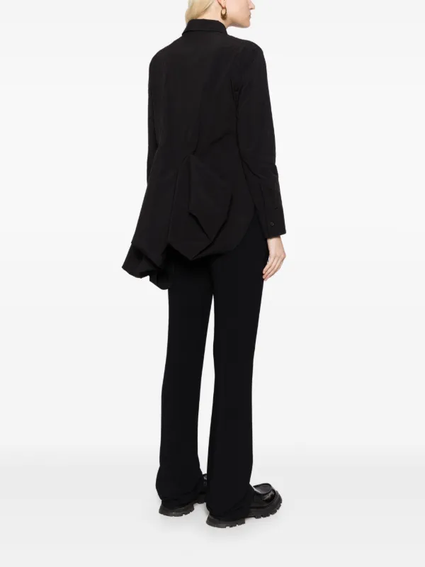 Yohji Yamamoto Asymmetric Shirt | Black | FARFETCH