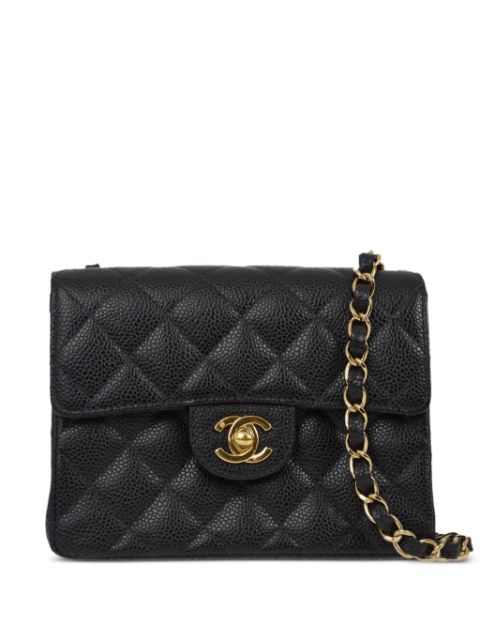 Affordable HOT SALE CHANEL 2003 mini Classic Square Flap shoulder bag Women