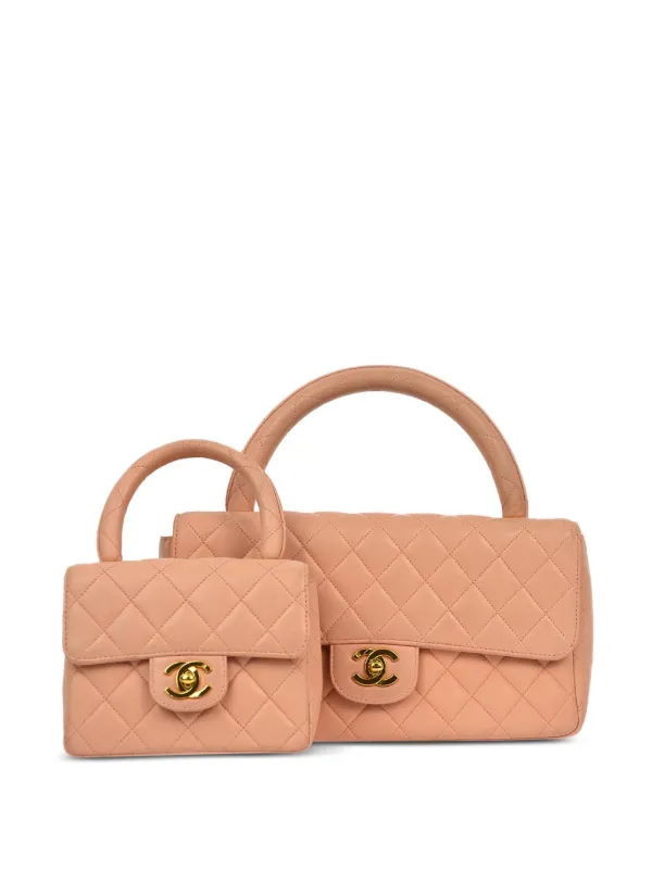 Chanel Pre-owned 1995 Classic Flap Two-in-one Handbag in Pink