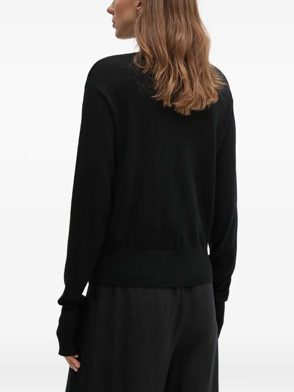 DKNY Trui met logopatch Zwart