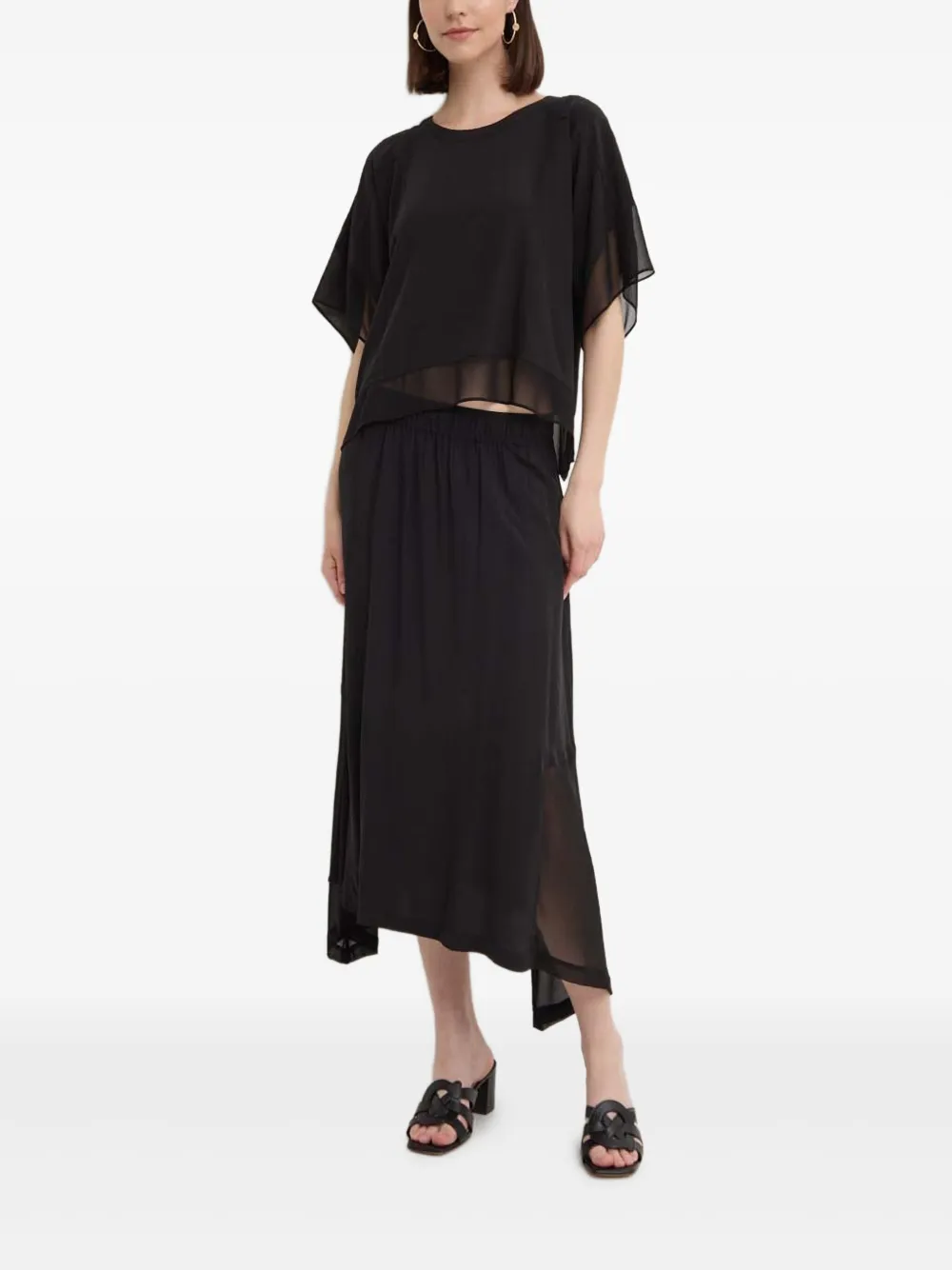 DKNY asymmetric panel midi skirt | Asymmetric & Draped Skirts | Image 2