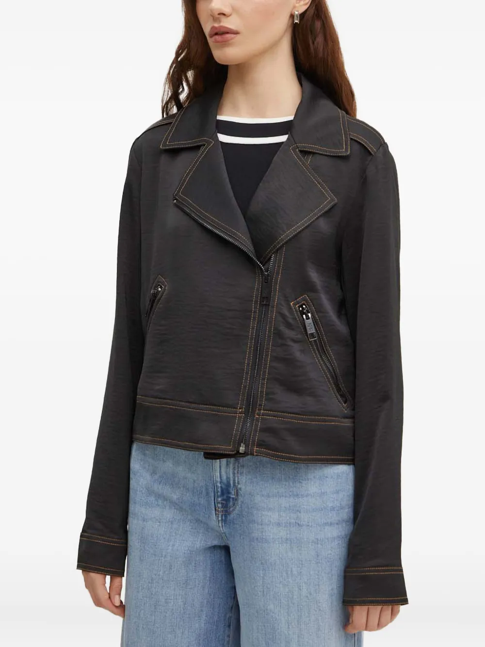 DKNY zip-fastening jacket | Black | Image 1