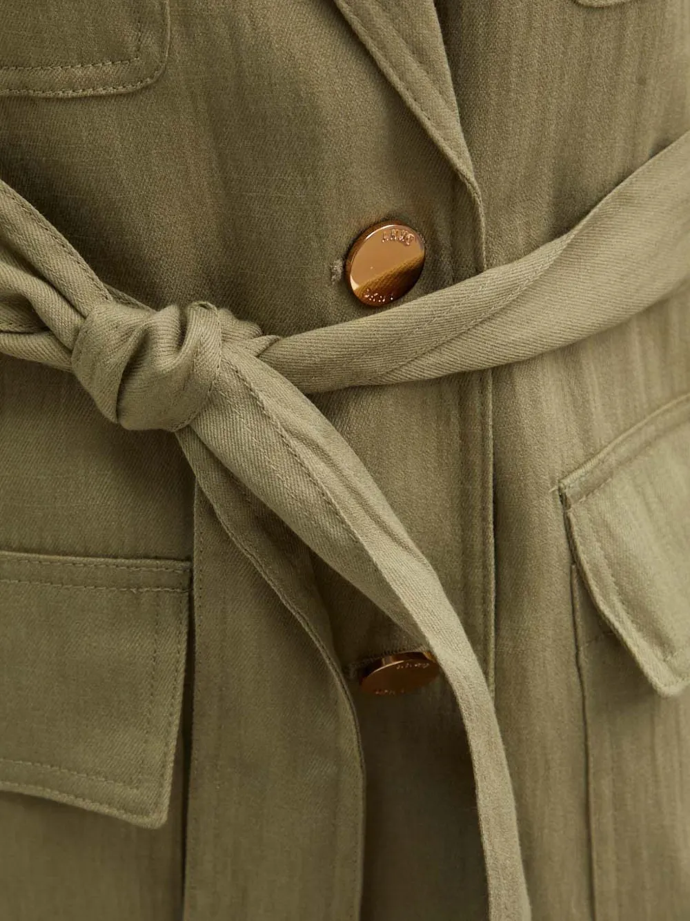 DKNY Jack met ceintuur en zak Groen