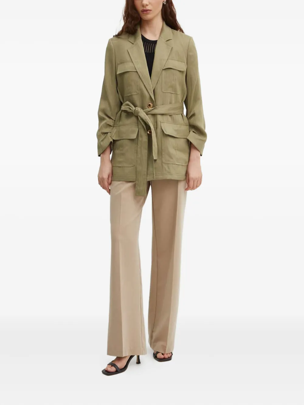DKNY pocket belted jacket | Military Jackets | Image 2