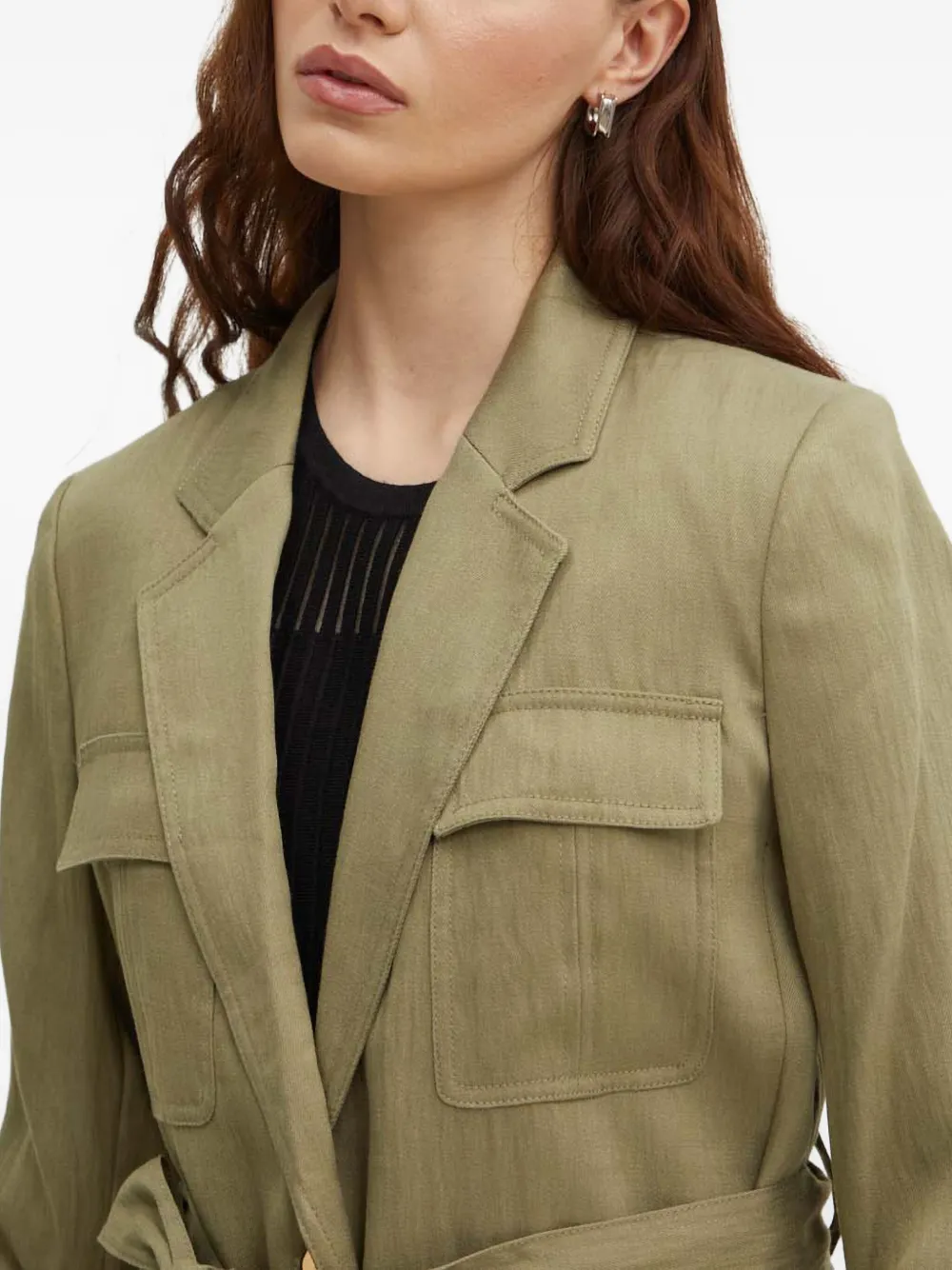 DKNY Jack met ceintuur en zak Groen