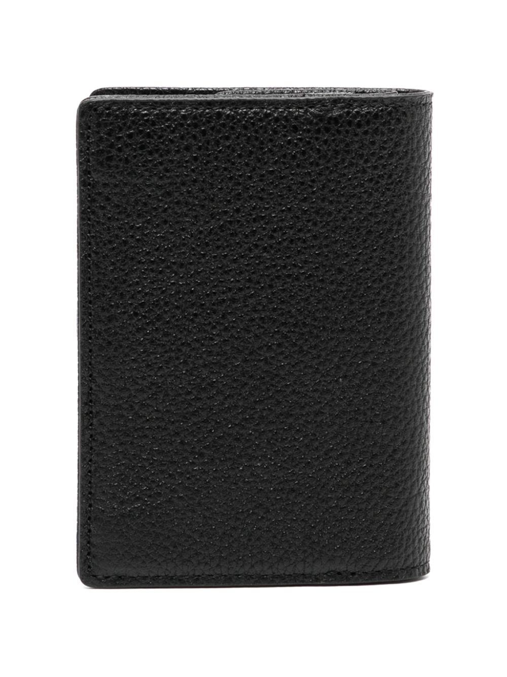 agnès b. leather card case - Black