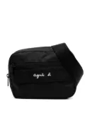 agnès b. adjustable waist strap belt bag - Black