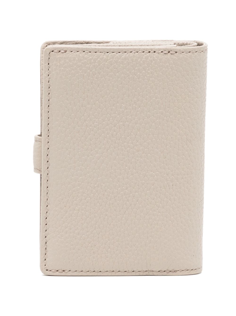 agnès b. leather card case - Neutrals