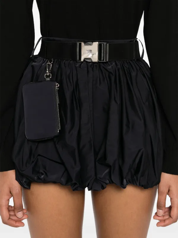 Elisabetta Franchi Belted Mini Skirt | Black | FARFETCH JO