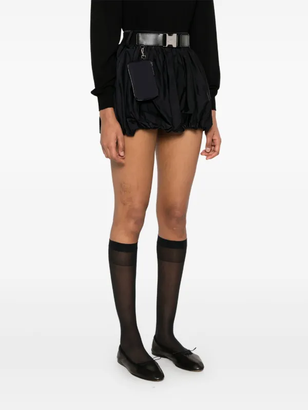 Elisabetta Franchi Belted Mini Skirt | Black | FARFETCH JO