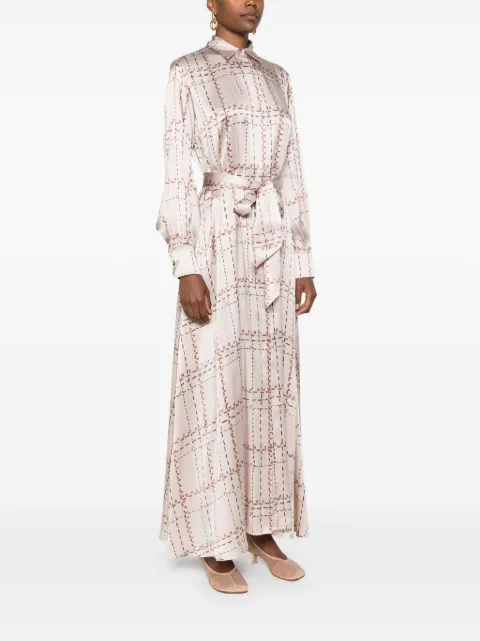 Kiton printed silk shirt dress D54325K0561E0300H - 2