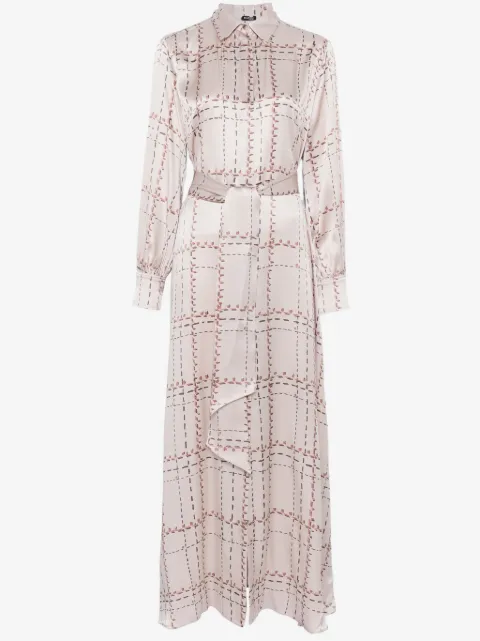 Kiton Zijden blousejurk met print