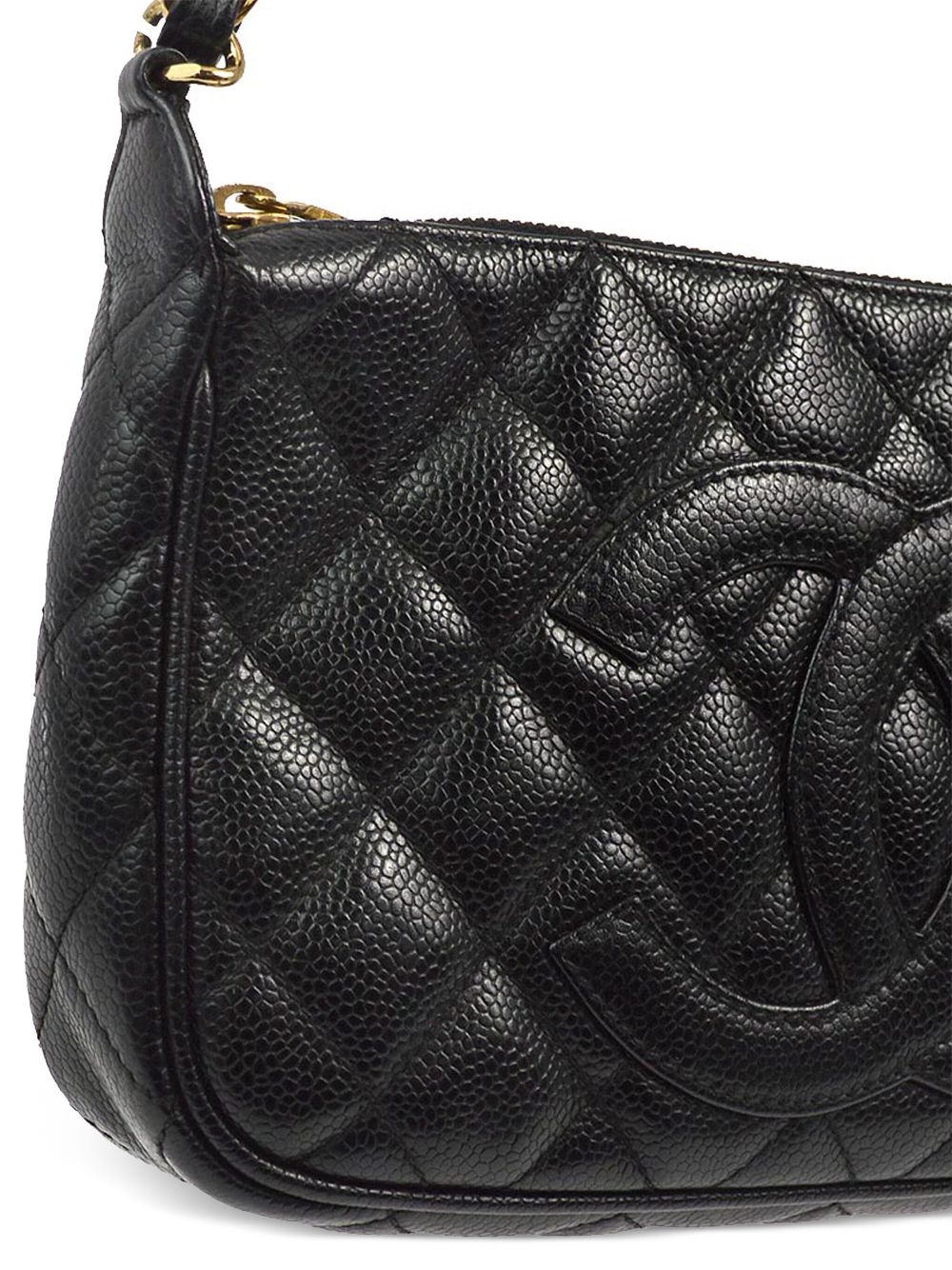 CHANEL 2002 CC diamond-quilted shoulder bag Women