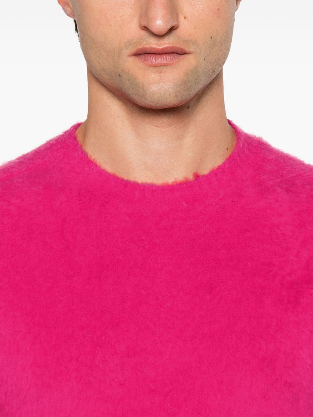 Shop Roberto Collina Brushed-effect Sweater In Pink