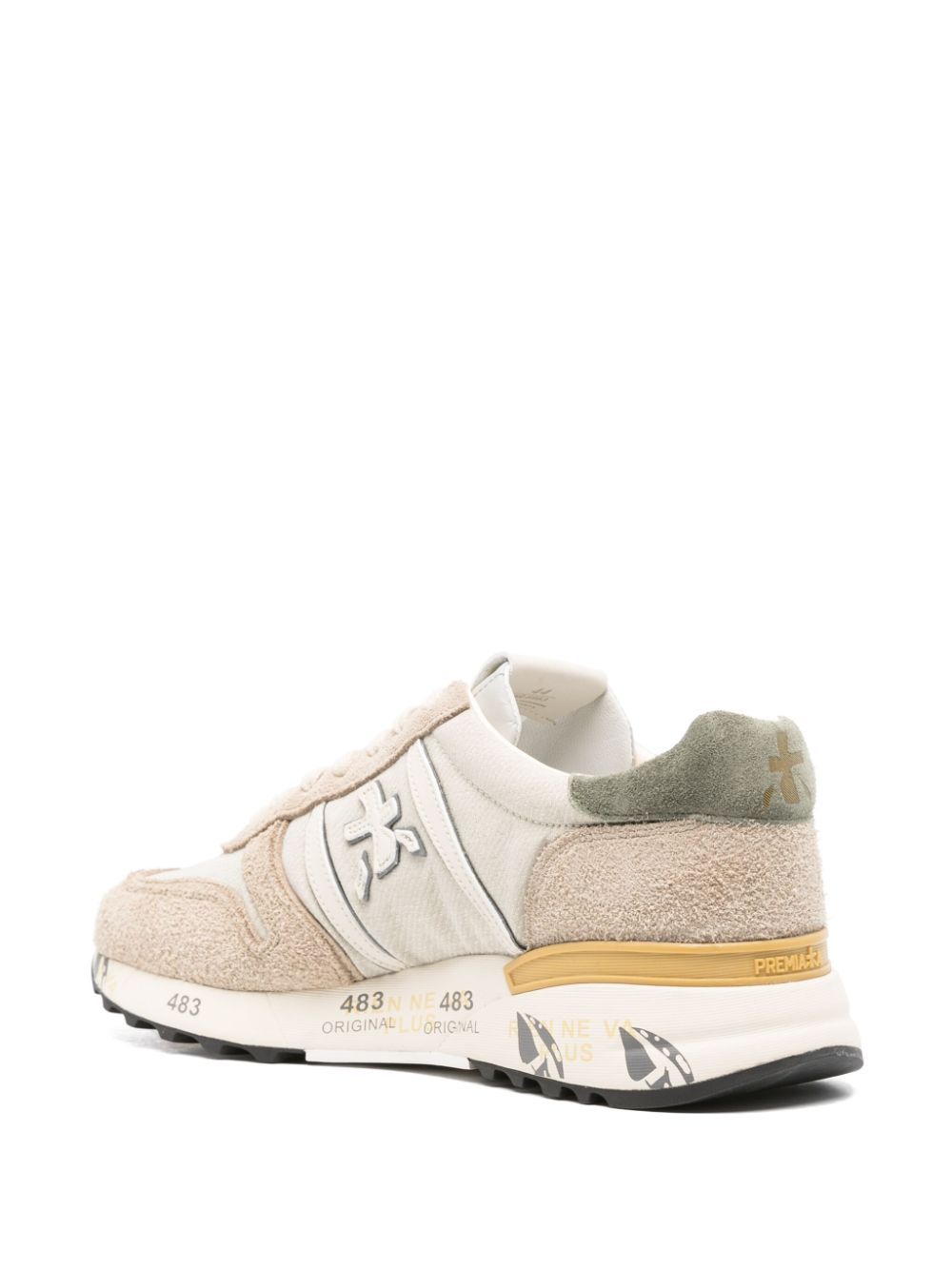 Shop Premiata Lander Sneakers In Brown