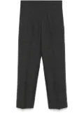 Miu Miu logo-patch trousers - Grey