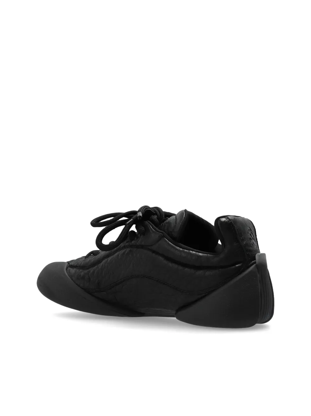 Alexander Mcqueen Flexion Leather Sneakers In Black