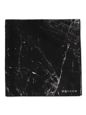 アレキサンダーマックイーン Mens ストール 骸骨 白洋舎
