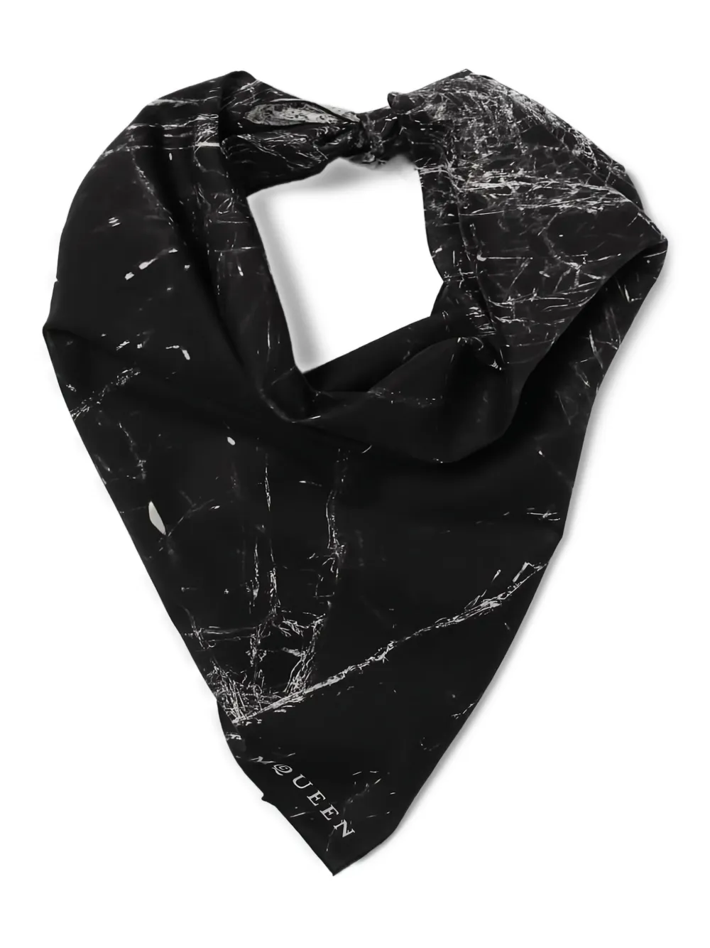 Alexander McQueen Smashed Screen sjaal Zwart