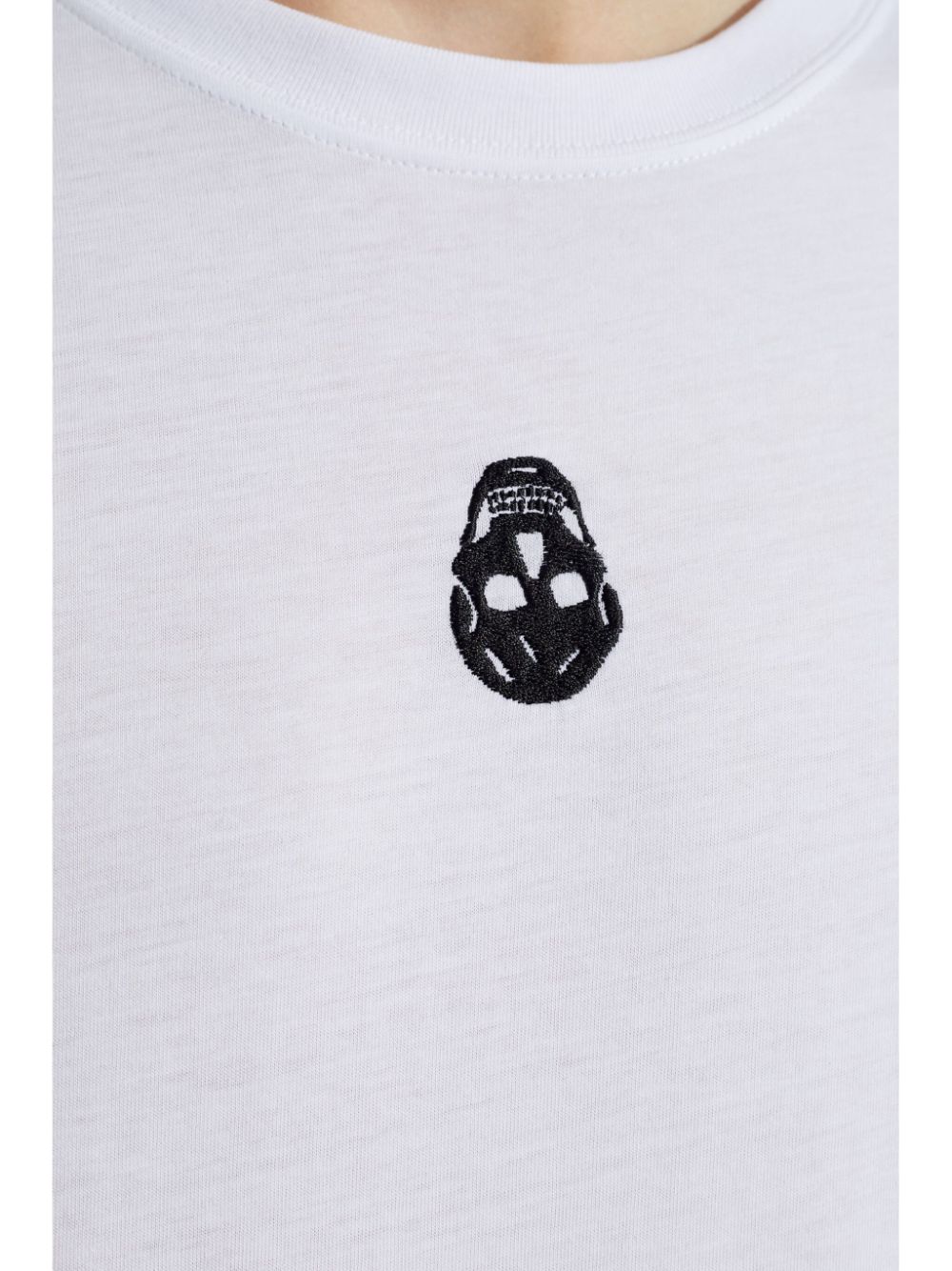 Shop Alexander Mcqueen Crew-neck T-shirt In White