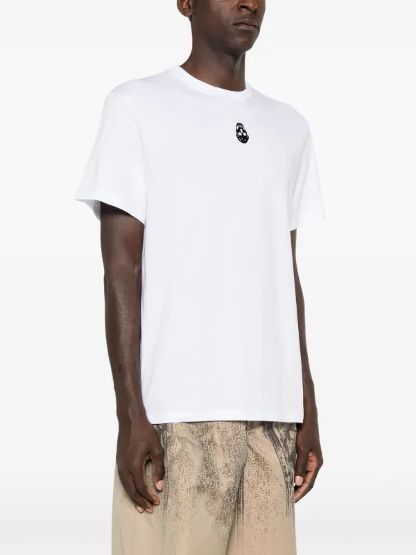【送料&関税込】Alexander McQueen Graphic Printed Crewneck T Alexander McQueen crew-neck T-shirt | White | FARFETCH CA