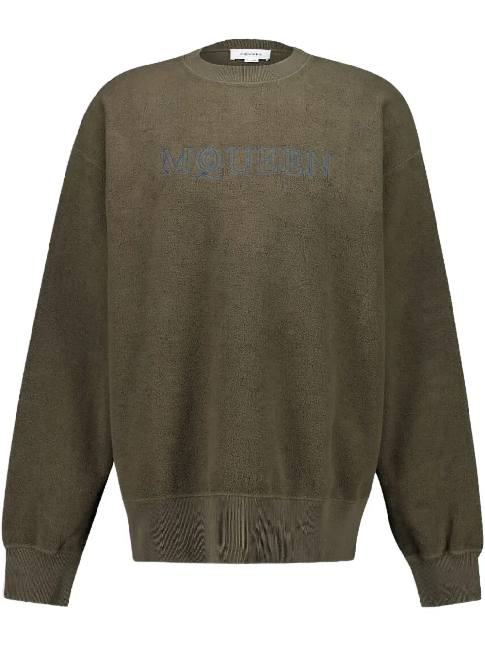 Alexander McQueen sudadera con logo bordado | verde | Image 1