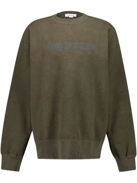 Alexander McQueen logo-embroidered sweatshirt
