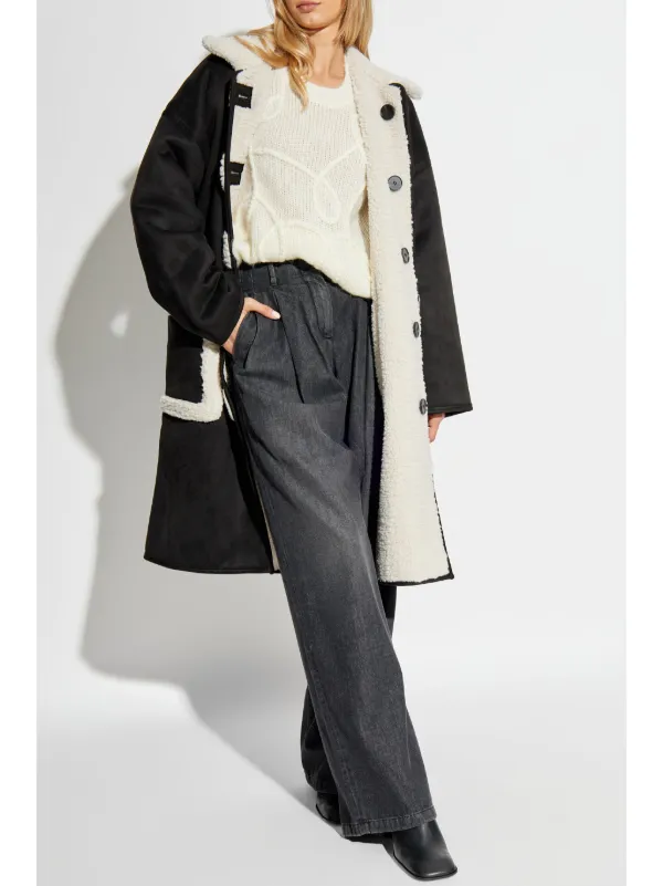 マルチファブリックリバーシブルコート　ブラックM MUNTHE リバーシブル コート | ブラック | FARFETCH JP