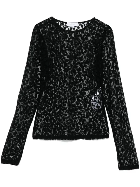 Alexander McQueen leopard-pattern top