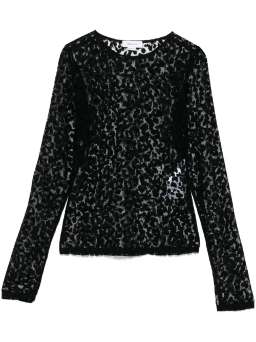 Haut à imprimé animalier - Alexander McQueen - Modalova