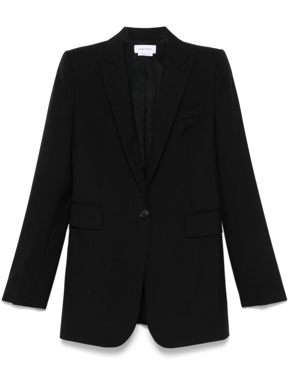 Alexander McQueen stacked blazer - Black